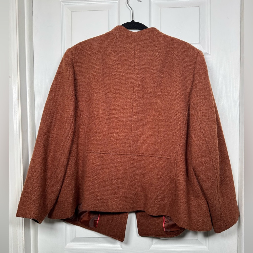Talbots Wool Blend Rust Jacket Blazer Plus Petite… - image 6